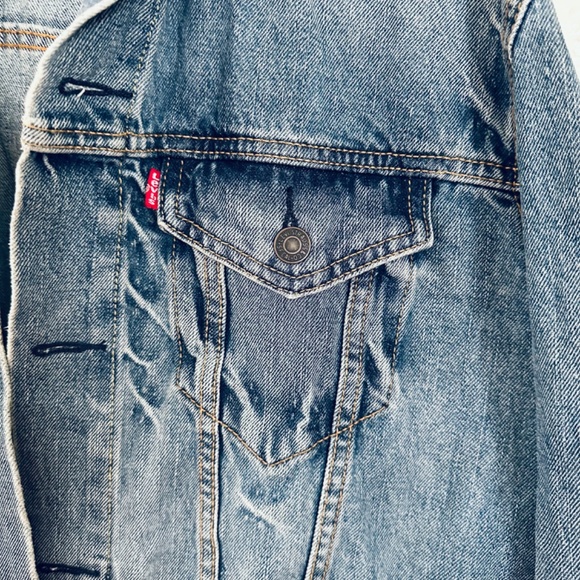 Vintage 90s Levi's Denim Jacket men's size L - Picture 10 of 11